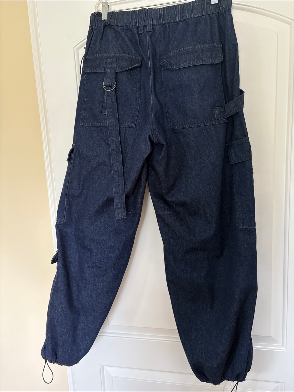 Forever 21 Navy Blue Denim Jogger Pants - Picture 3 of 11